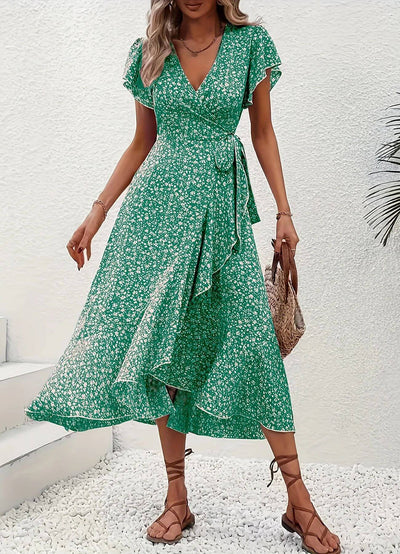 Anette™ – Elegant blomstrete sommerkjole