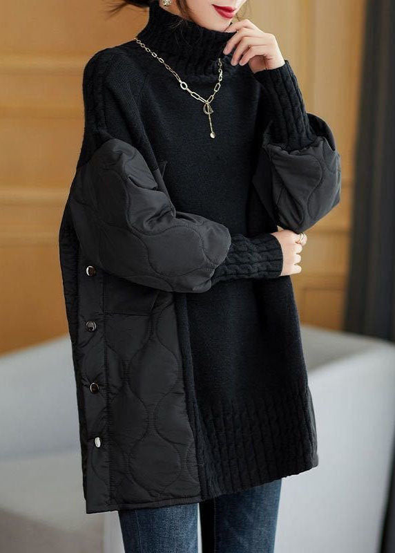 Enkel  høyhalset genser , høstgenser