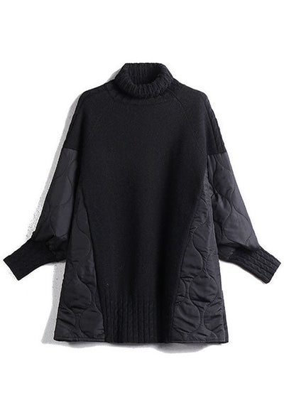 Enkel  høyhalset genser , høstgenser